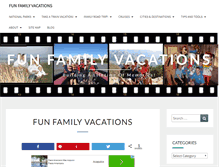 Tablet Screenshot of fun-family-vacations.com